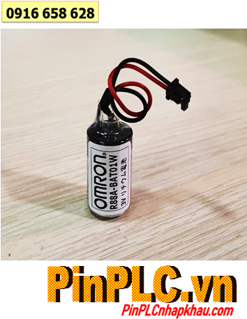 Omron R88A-BAT01W _Pin nuôi nguồn PLC Omron R88A-BAT01W 3.6v 1/2AA _Made in Japan